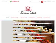 Tablet Screenshot of florerialotus.com